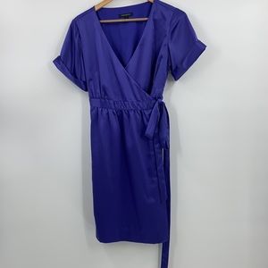 Banana Republic silky wrap dress with tie